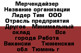 Мерчендайзер › Название организации ­ Лидер Тим, ООО › Отрасль предприятия ­ Другое › Минимальный оклад ­ 20 000 - Все города Работа » Вакансии   . Тюменская обл.,Тюмень г.